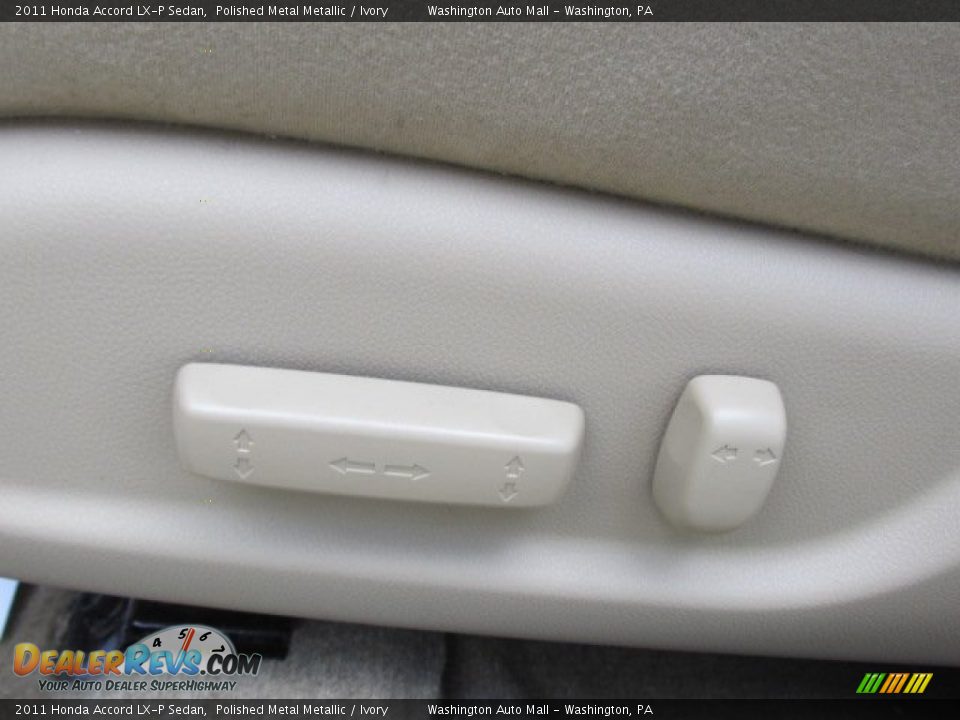 2011 Honda Accord LX-P Sedan Polished Metal Metallic / Ivory Photo #13
