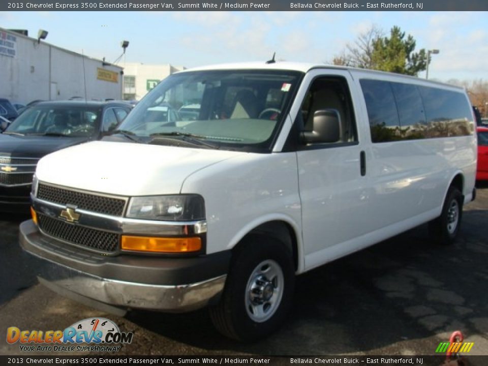 2013 Chevrolet Express 3500 Extended Passenger Van Summit White / Medium Pewter Photo #1