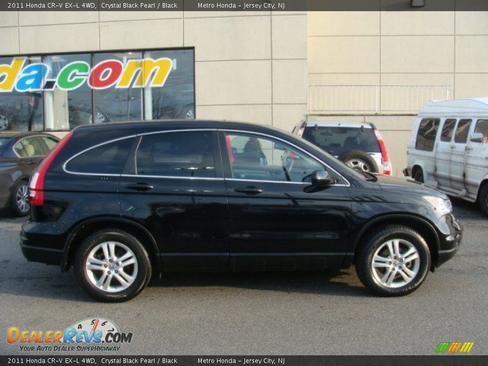 2011 Honda CR-V EX-L 4WD Crystal Black Pearl / Black Photo #3