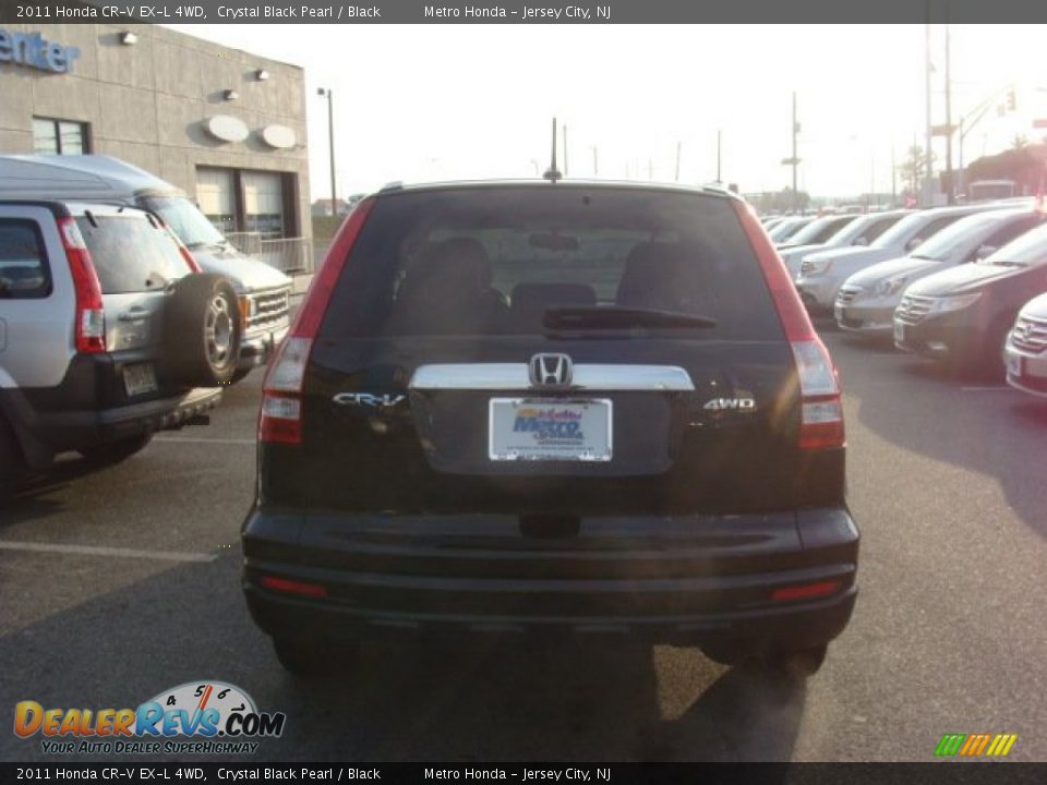 2011 Honda CR-V EX-L 4WD Crystal Black Pearl / Black Photo #5