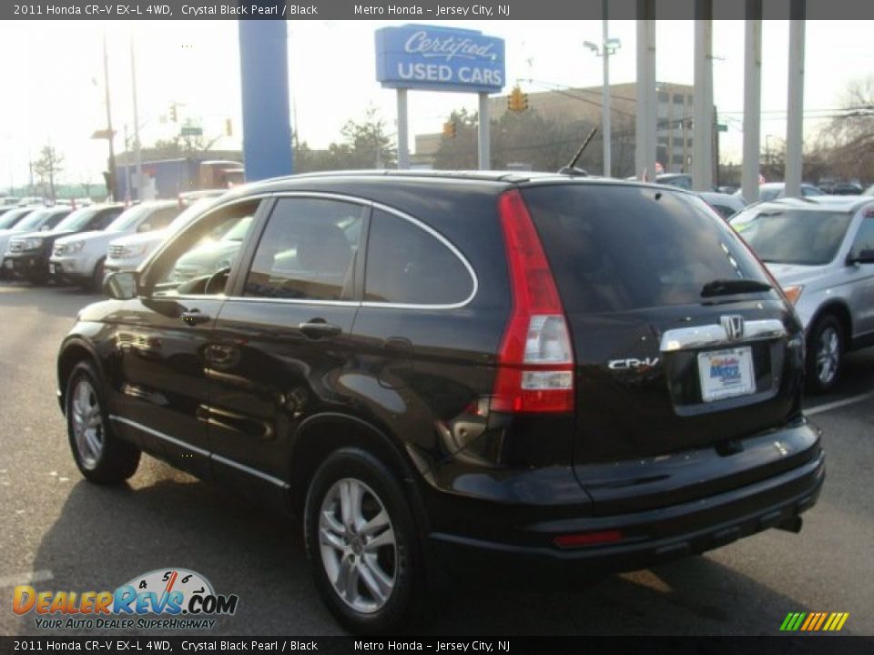 2011 Honda CR-V EX-L 4WD Crystal Black Pearl / Black Photo #6