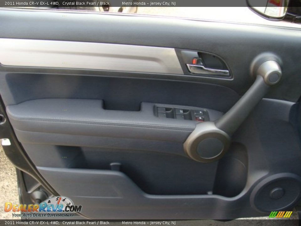2011 Honda CR-V EX-L 4WD Crystal Black Pearl / Black Photo #7