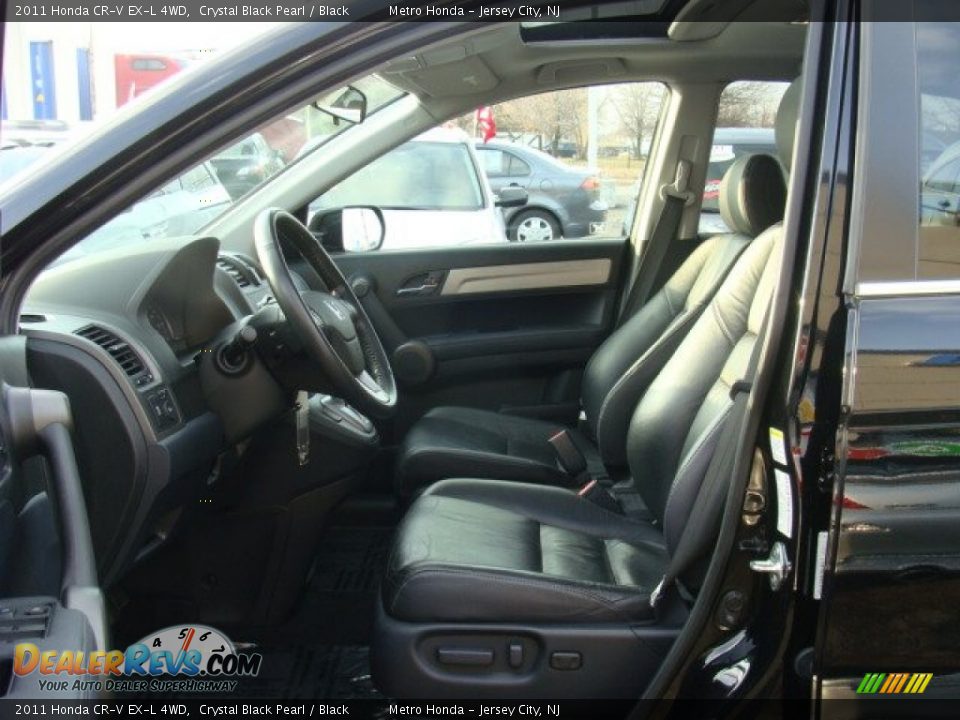 2011 Honda CR-V EX-L 4WD Crystal Black Pearl / Black Photo #8
