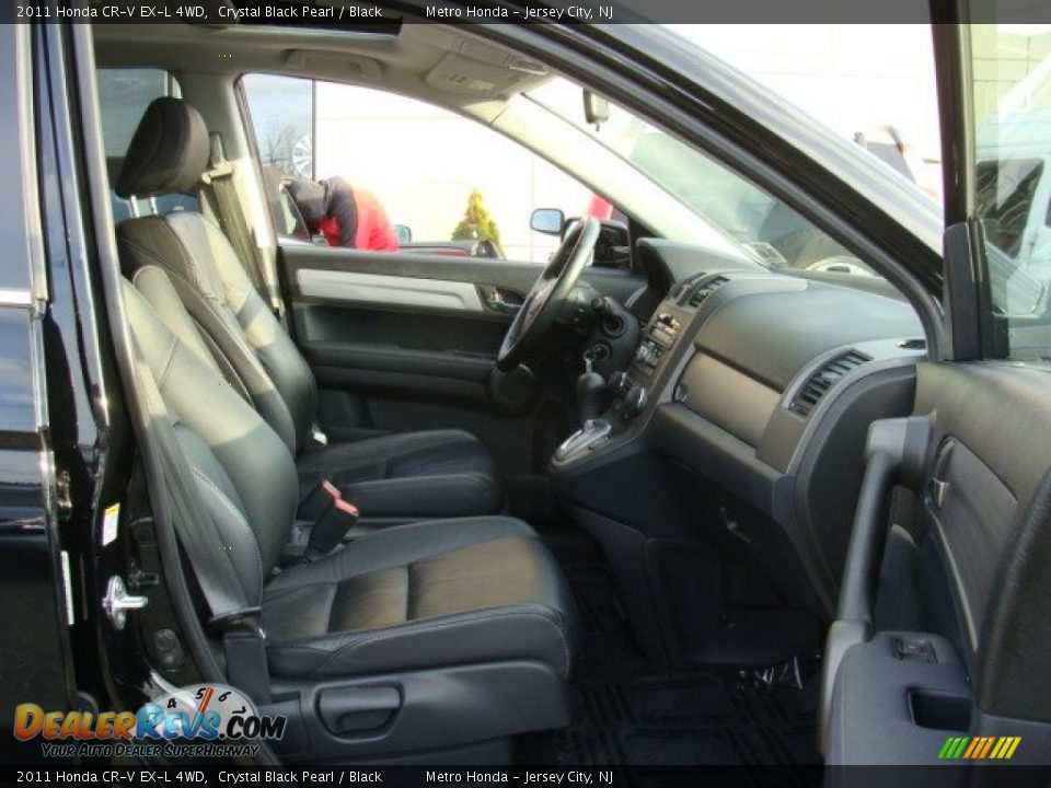2011 Honda CR-V EX-L 4WD Crystal Black Pearl / Black Photo #9