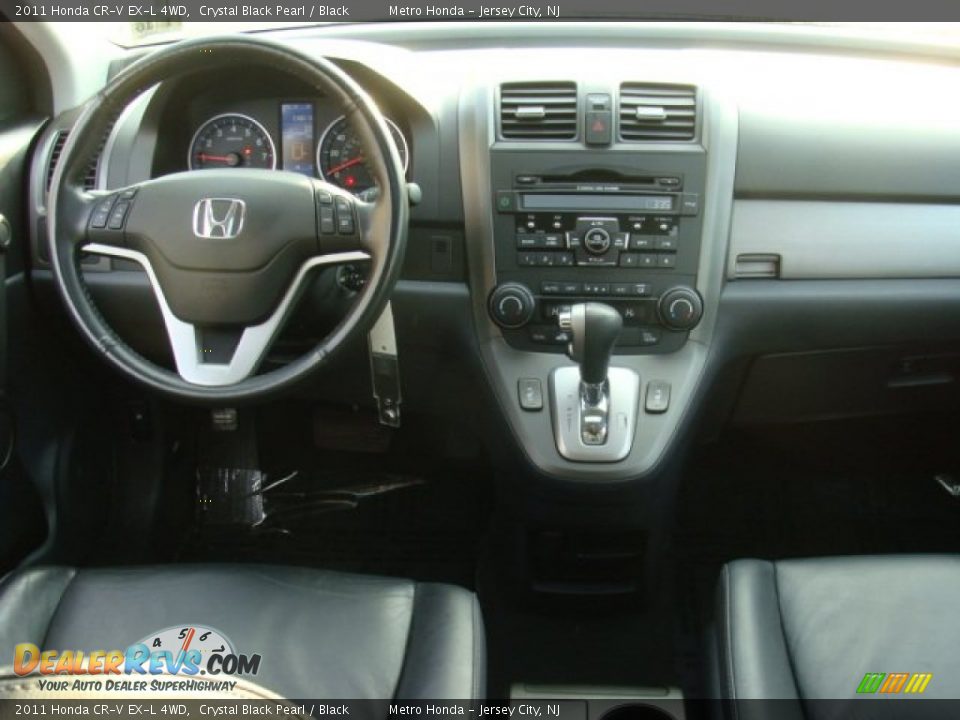 2011 Honda CR-V EX-L 4WD Crystal Black Pearl / Black Photo #10