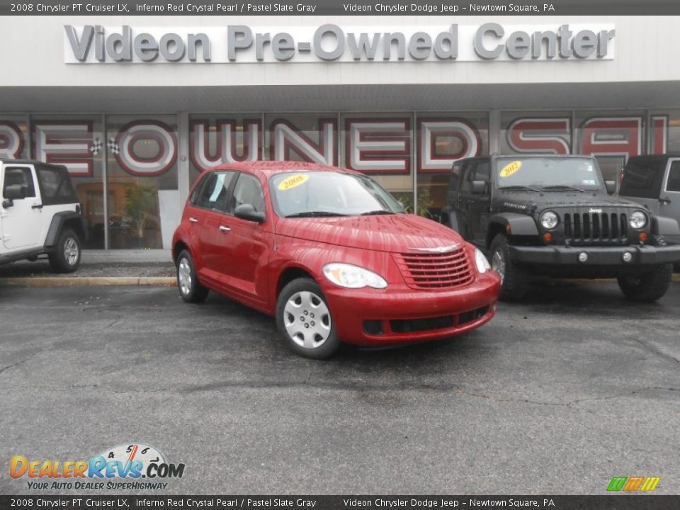 2008 Chrysler PT Cruiser LX Inferno Red Crystal Pearl / Pastel Slate Gray Photo #1