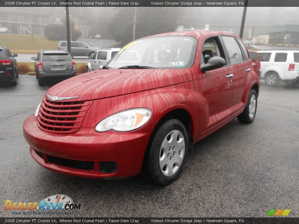 2008 Chrysler PT Cruiser LX Inferno Red Crystal Pearl / Pastel Slate Gray Photo #3