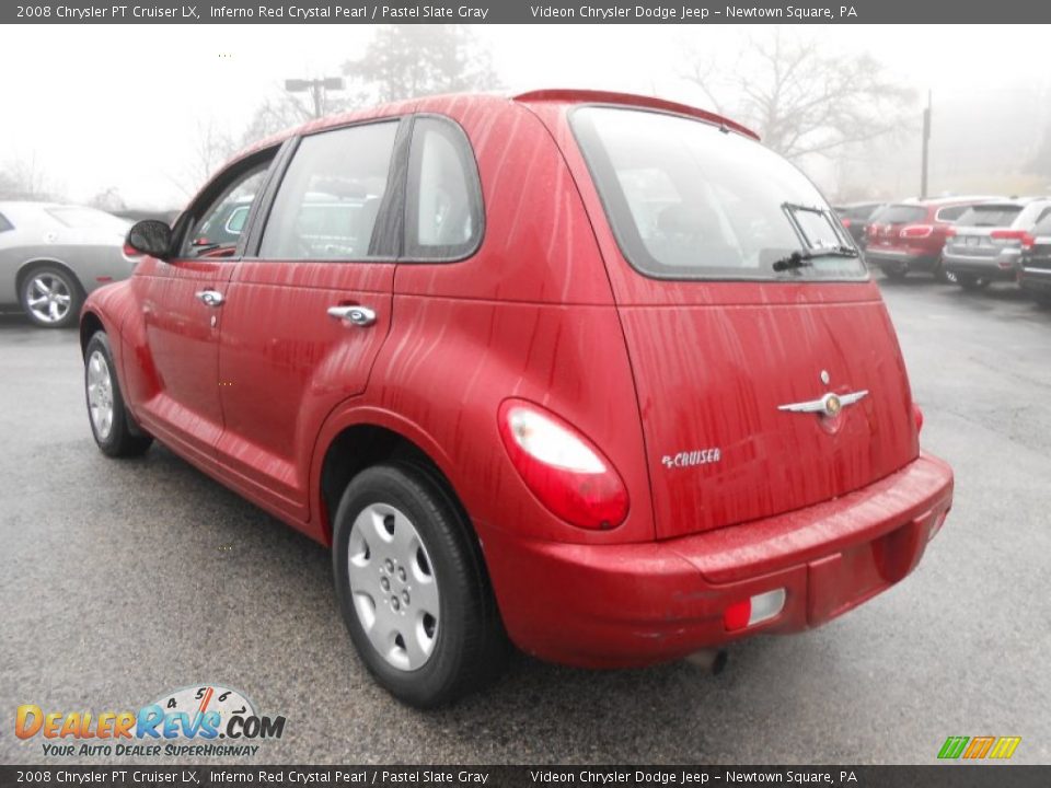 2008 Chrysler PT Cruiser LX Inferno Red Crystal Pearl / Pastel Slate Gray Photo #5