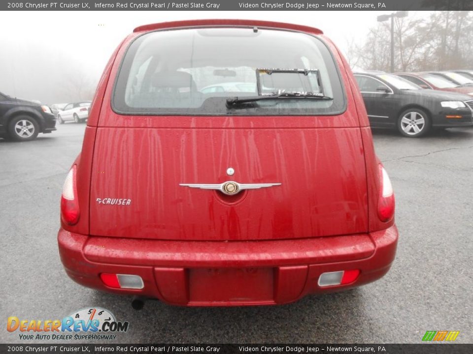 2008 Chrysler PT Cruiser LX Inferno Red Crystal Pearl / Pastel Slate Gray Photo #6