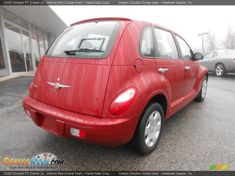 2008 Chrysler PT Cruiser LX Inferno Red Crystal Pearl / Pastel Slate Gray Photo #7