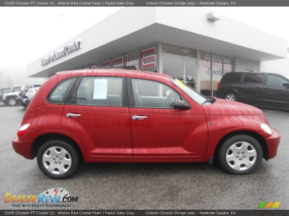 2008 Chrysler PT Cruiser LX Inferno Red Crystal Pearl / Pastel Slate Gray Photo #8
