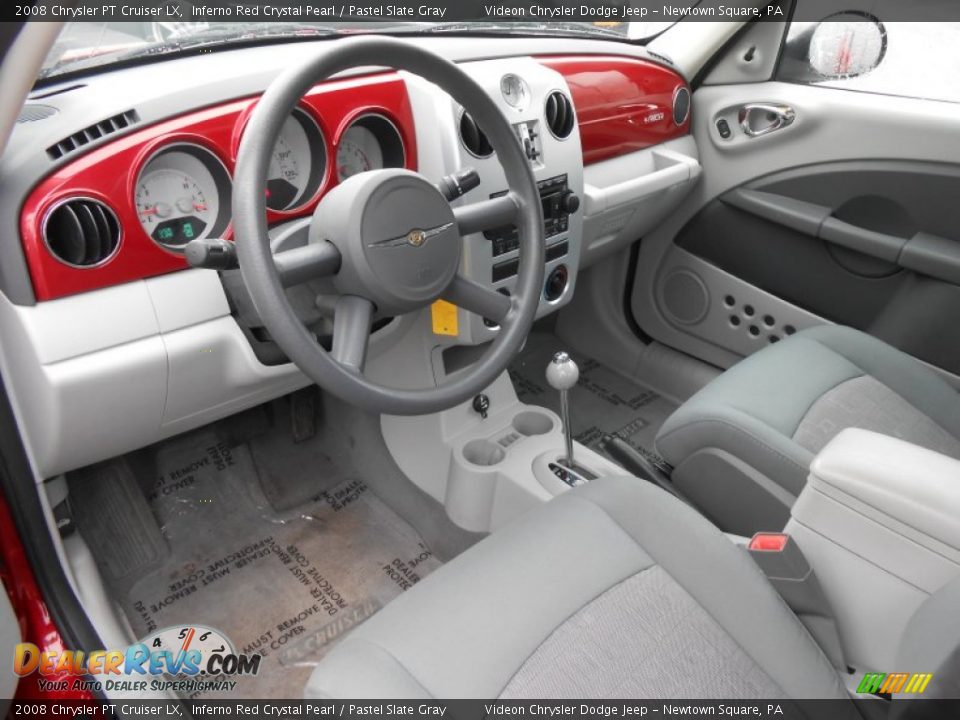 2008 Chrysler PT Cruiser LX Inferno Red Crystal Pearl / Pastel Slate Gray Photo #9