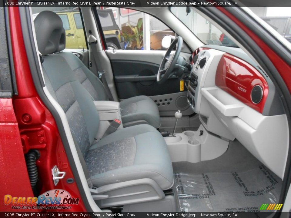 2008 Chrysler PT Cruiser LX Inferno Red Crystal Pearl / Pastel Slate Gray Photo #13