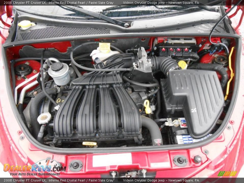 2008 Chrysler PT Cruiser LX Inferno Red Crystal Pearl / Pastel Slate Gray Photo #17