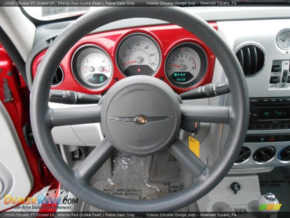 2008 Chrysler PT Cruiser LX Inferno Red Crystal Pearl / Pastel Slate Gray Photo #21