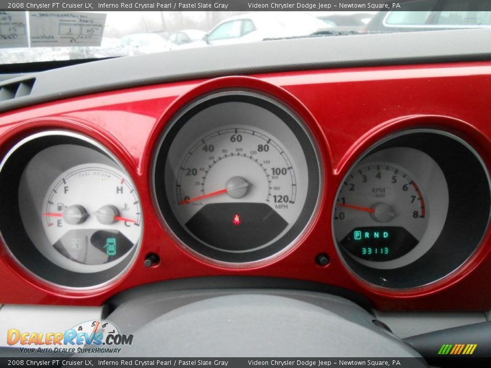 2008 Chrysler PT Cruiser LX Inferno Red Crystal Pearl / Pastel Slate Gray Photo #22