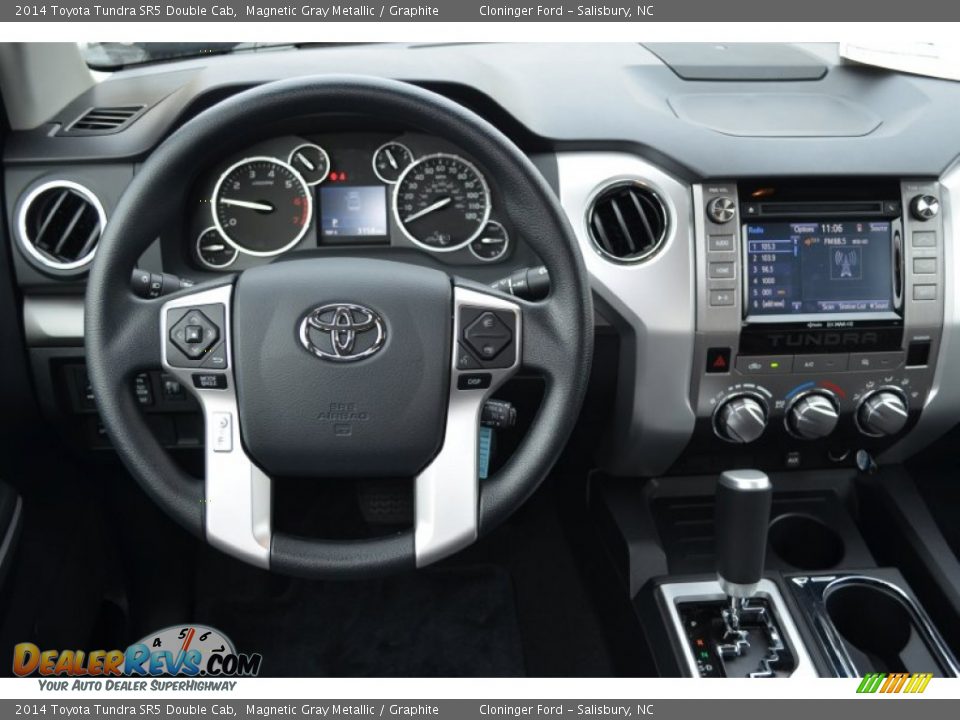 2014 Toyota Tundra SR5 Double Cab Magnetic Gray Metallic / Graphite Photo #11