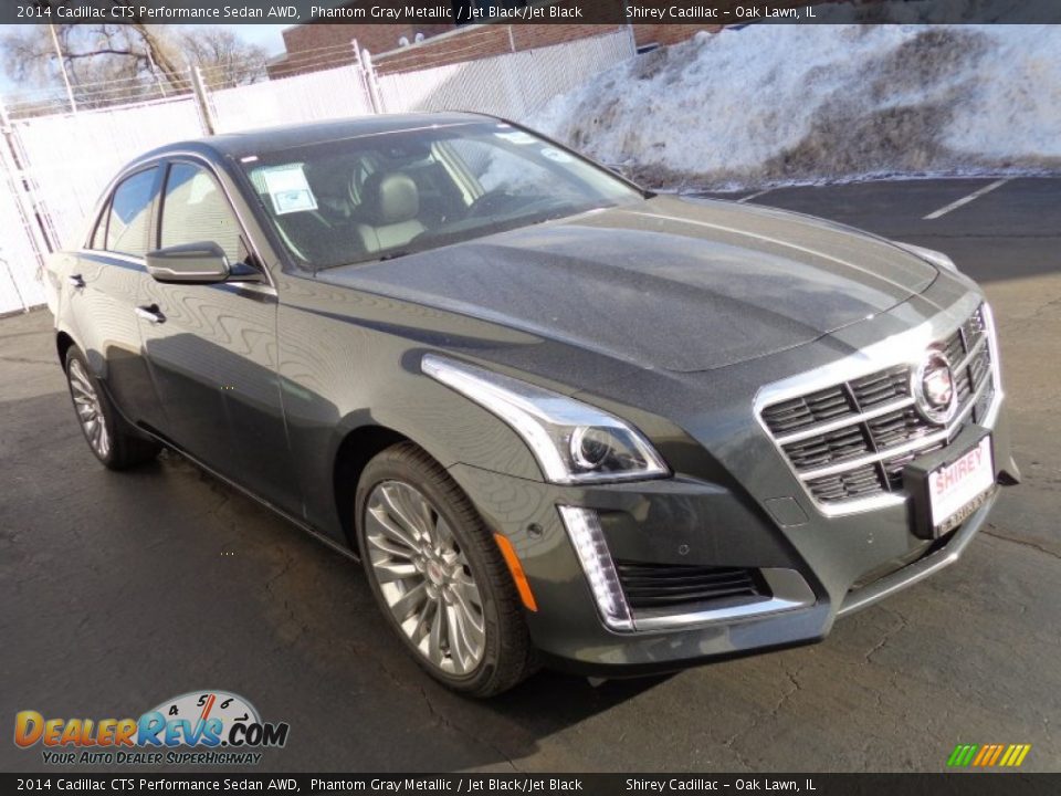 2014 Cadillac CTS Performance Sedan AWD Phantom Gray Metallic / Jet Black/Jet Black Photo #3