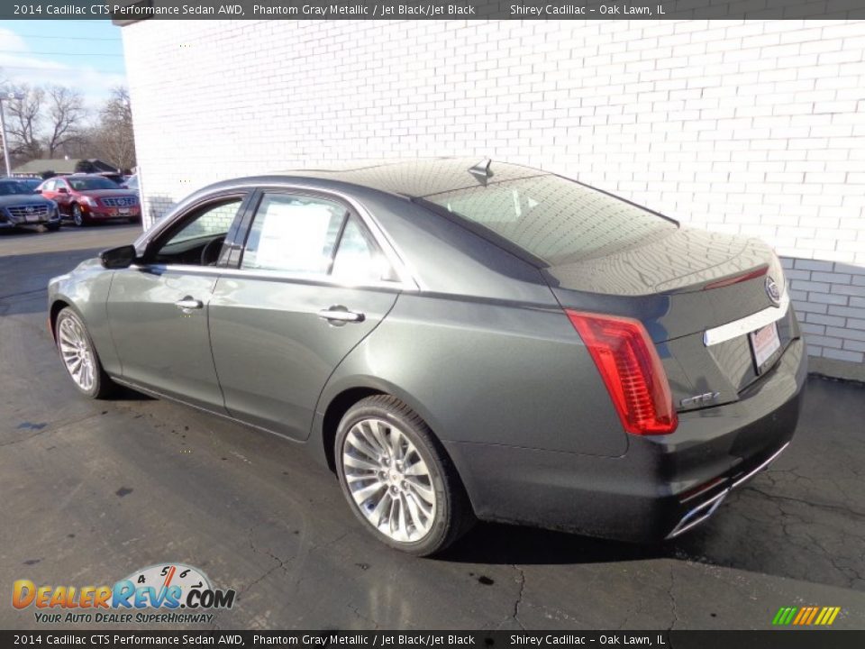 2014 Cadillac CTS Performance Sedan AWD Phantom Gray Metallic / Jet Black/Jet Black Photo #6