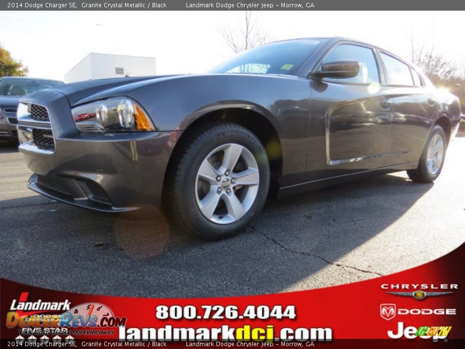 2014 Dodge Charger SE Granite Crystal Metallic / Black Photo #1