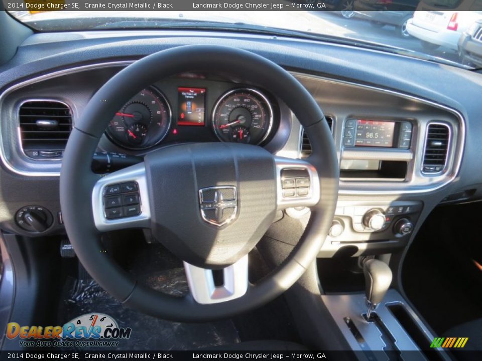 2014 Dodge Charger SE Granite Crystal Metallic / Black Photo #7