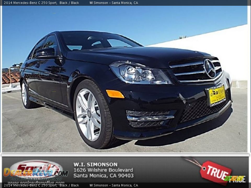 2014 Mercedes-Benz C 250 Sport Black / Black Photo #1