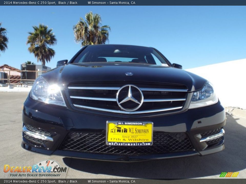 2014 Mercedes-Benz C 250 Sport Black / Black Photo #2