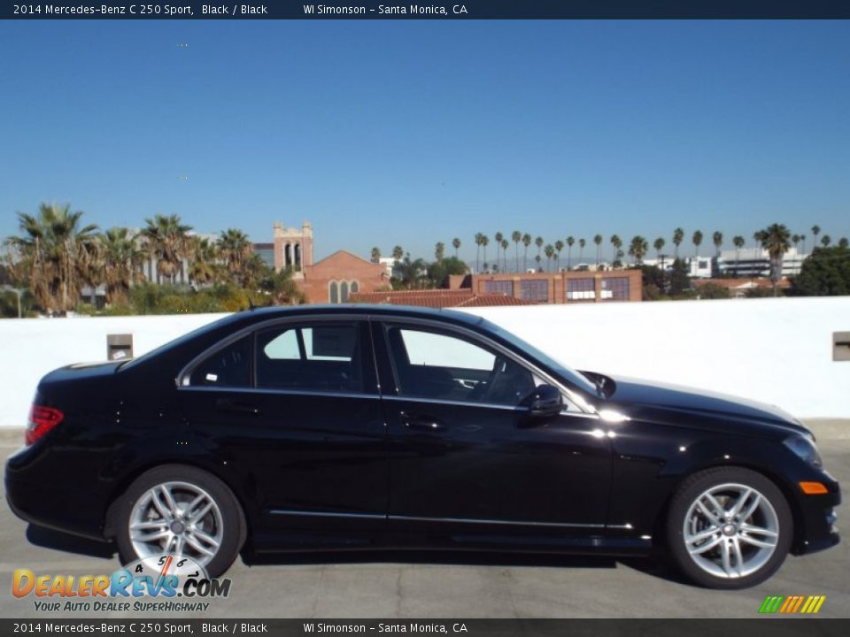 2014 Mercedes-Benz C 250 Sport Black / Black Photo #3