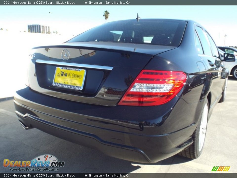 2014 Mercedes-Benz C 250 Sport Black / Black Photo #4