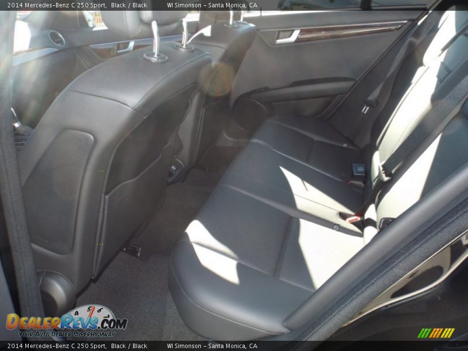 2014 Mercedes-Benz C 250 Sport Black / Black Photo #8