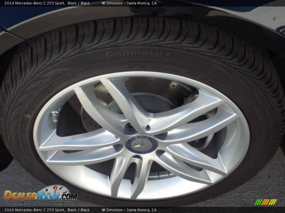 2014 Mercedes-Benz C 250 Sport Black / Black Photo #10