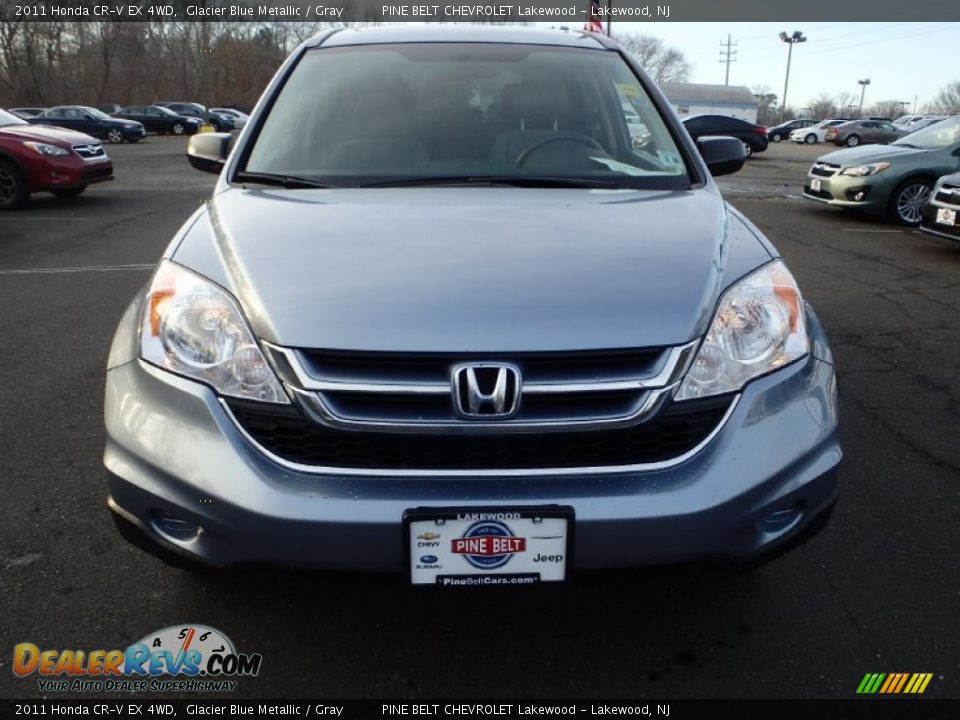 2011 Honda CR-V EX 4WD Glacier Blue Metallic / Gray Photo #2