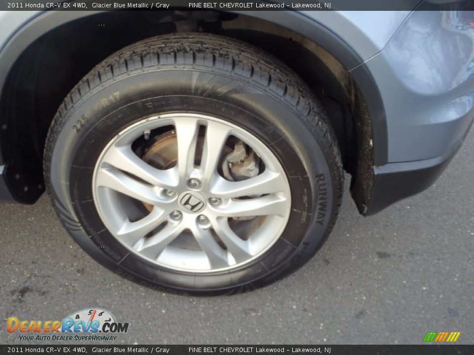 2011 Honda CR-V EX 4WD Glacier Blue Metallic / Gray Photo #5