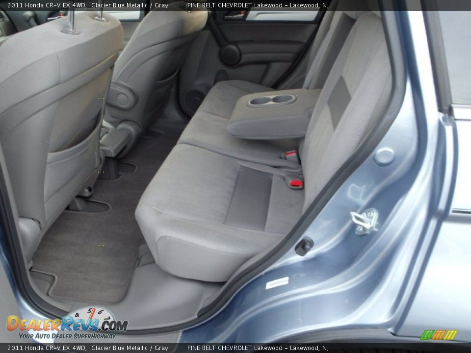 2011 Honda CR-V EX 4WD Glacier Blue Metallic / Gray Photo #12