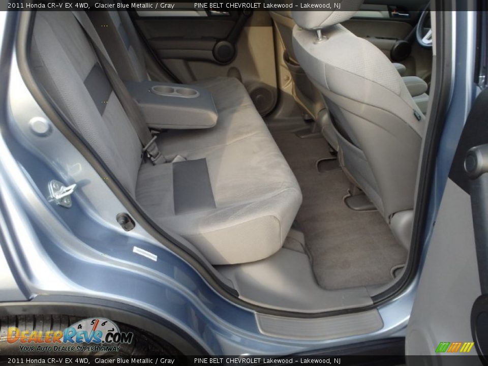 2011 Honda CR-V EX 4WD Glacier Blue Metallic / Gray Photo #13