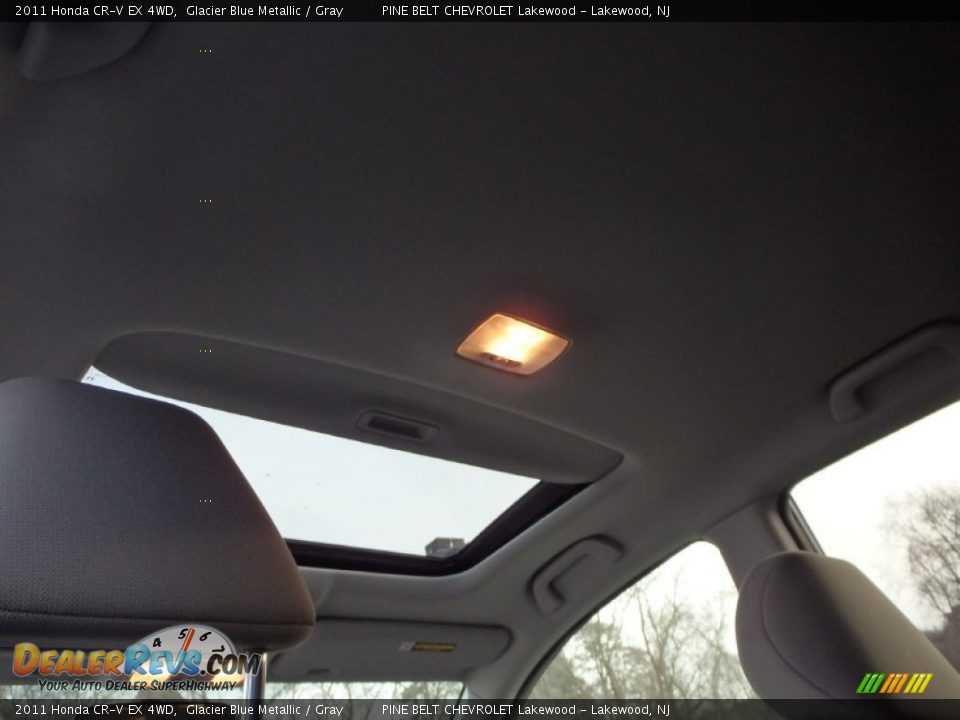 2011 Honda CR-V EX 4WD Glacier Blue Metallic / Gray Photo #14