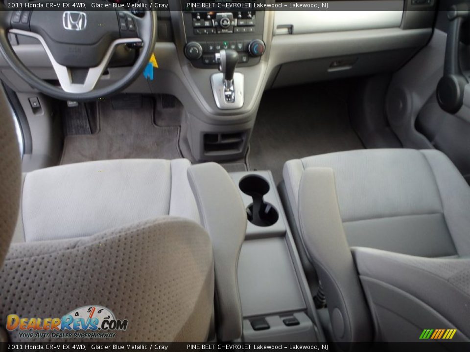 2011 Honda CR-V EX 4WD Glacier Blue Metallic / Gray Photo #15