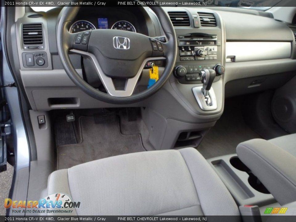 2011 Honda CR-V EX 4WD Glacier Blue Metallic / Gray Photo #17