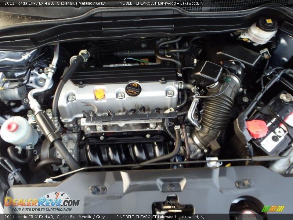 2011 Honda CR-V EX 4WD Glacier Blue Metallic / Gray Photo #20