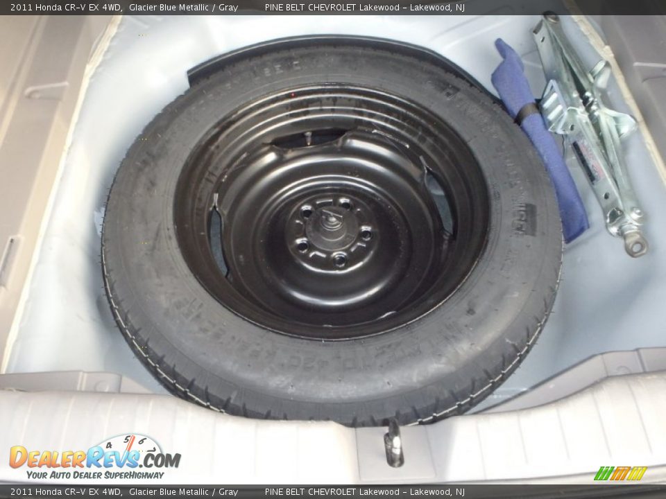 2011 Honda CR-V EX 4WD Glacier Blue Metallic / Gray Photo #21