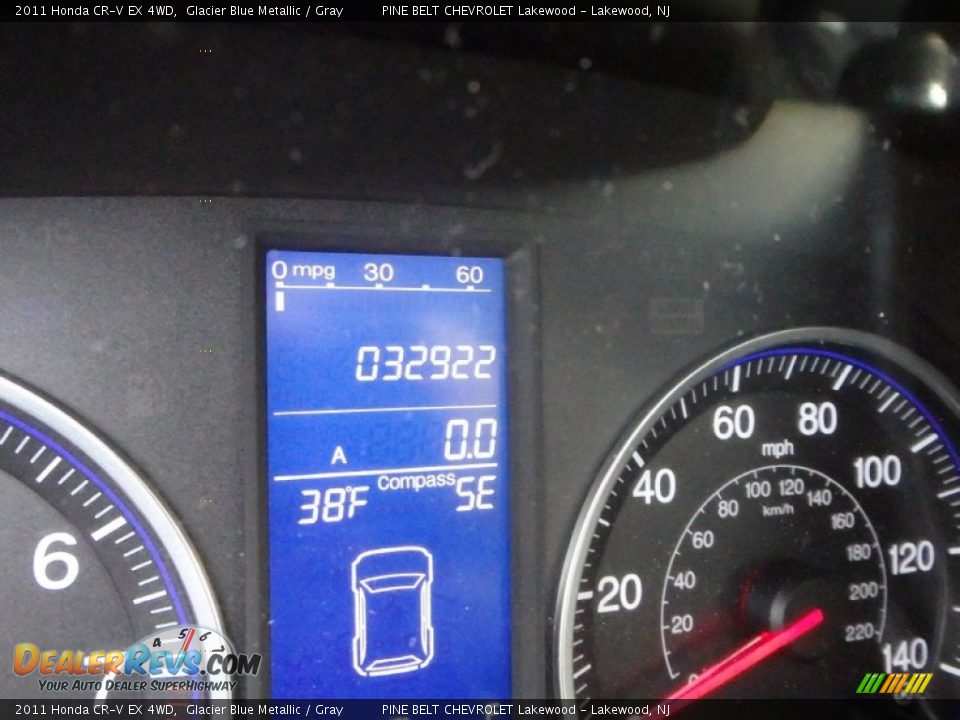 2011 Honda CR-V EX 4WD Glacier Blue Metallic / Gray Photo #26