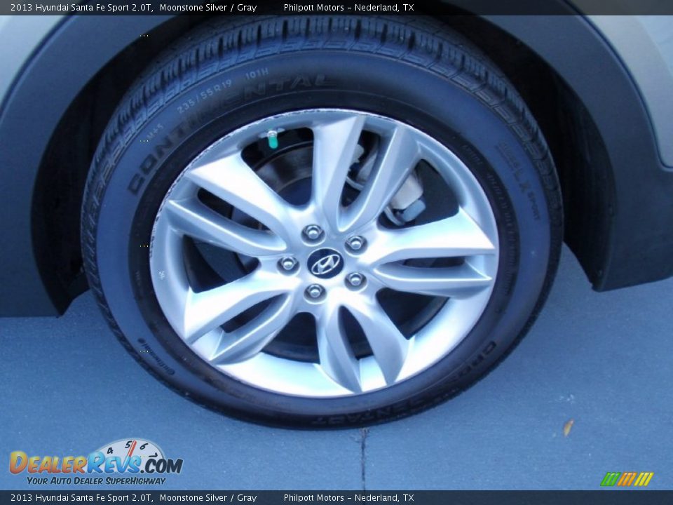 2013 Hyundai Santa Fe Sport 2.0T Moonstone Silver / Gray Photo #11