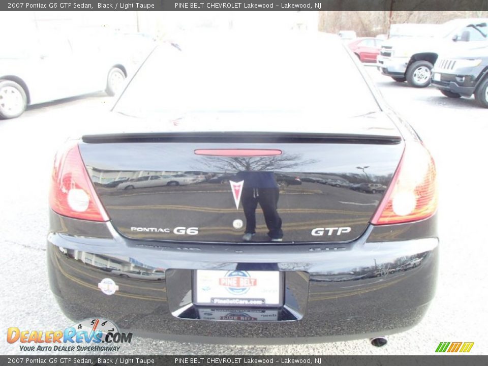 2007 Pontiac G6 GTP Sedan Black / Light Taupe Photo #8