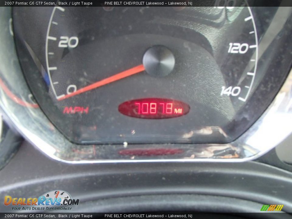 2007 Pontiac G6 GTP Sedan Black / Light Taupe Photo #29