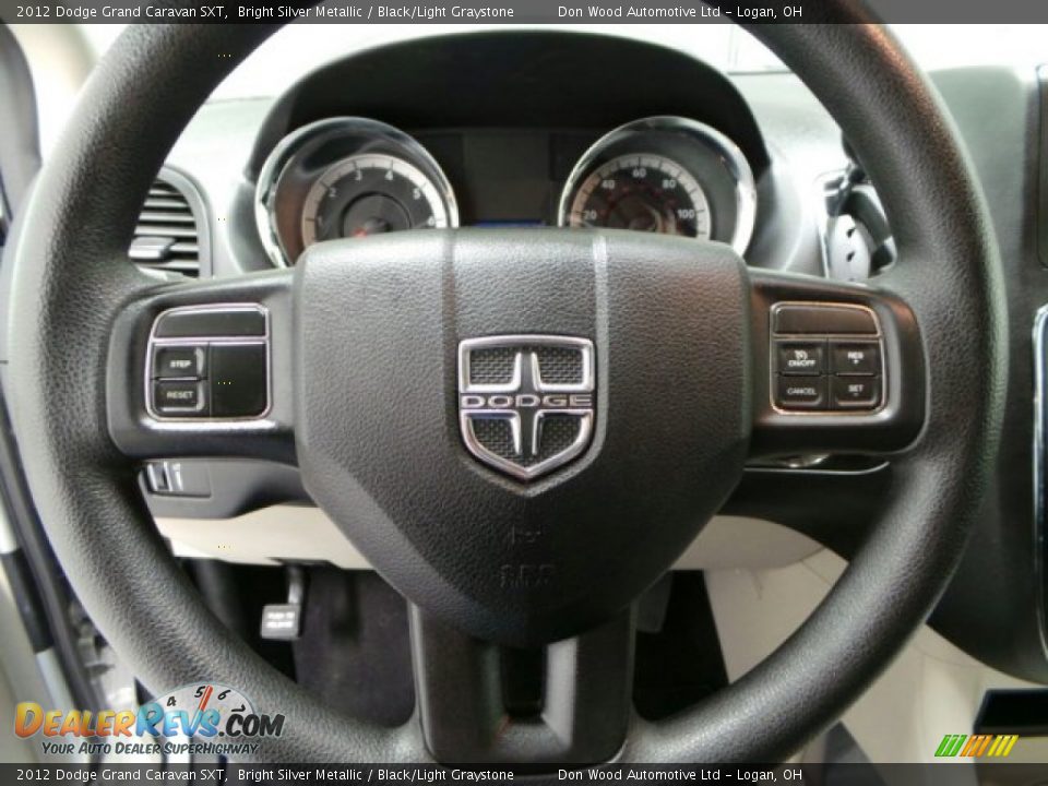2012 Dodge Grand Caravan SXT Bright Silver Metallic / Black/Light Graystone Photo #22