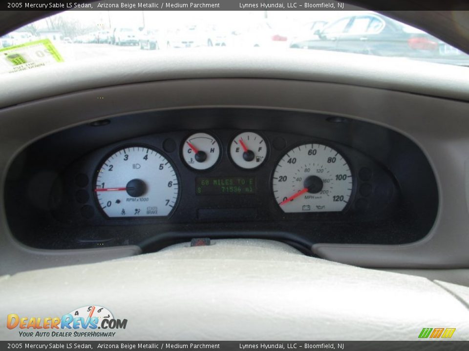 2005 Mercury Sable LS Sedan Arizona Beige Metallic / Medium Parchment Photo #10
