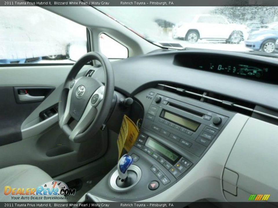 2011 Toyota Prius Hybrid II Blizzard White Pearl / Misty Gray Photo #7
