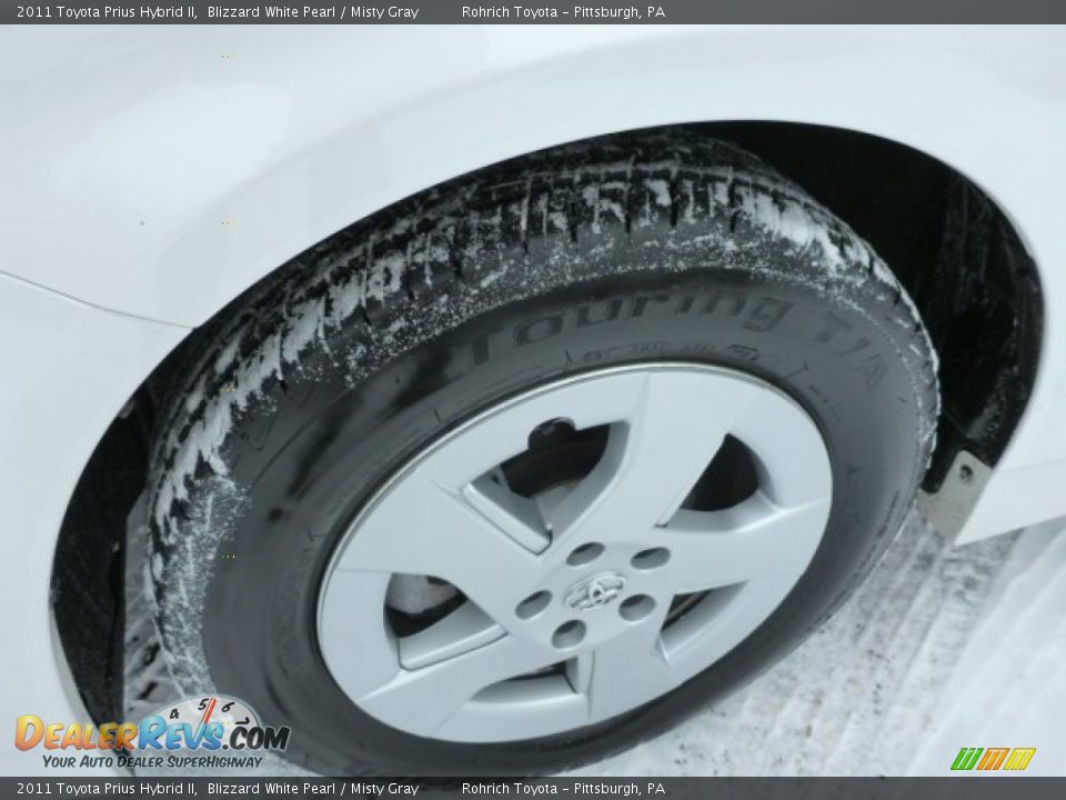 2011 Toyota Prius Hybrid II Blizzard White Pearl / Misty Gray Photo #8