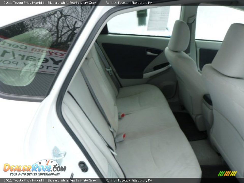 2011 Toyota Prius Hybrid II Blizzard White Pearl / Misty Gray Photo #13