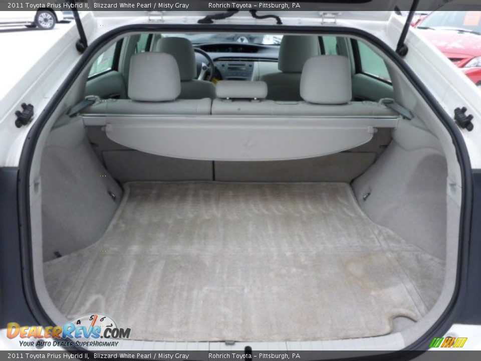 2011 Toyota Prius Hybrid II Blizzard White Pearl / Misty Gray Photo #16